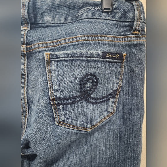 7 For All Man Kind Low Rise Bootcut Size 28 - Picture 8 of 10